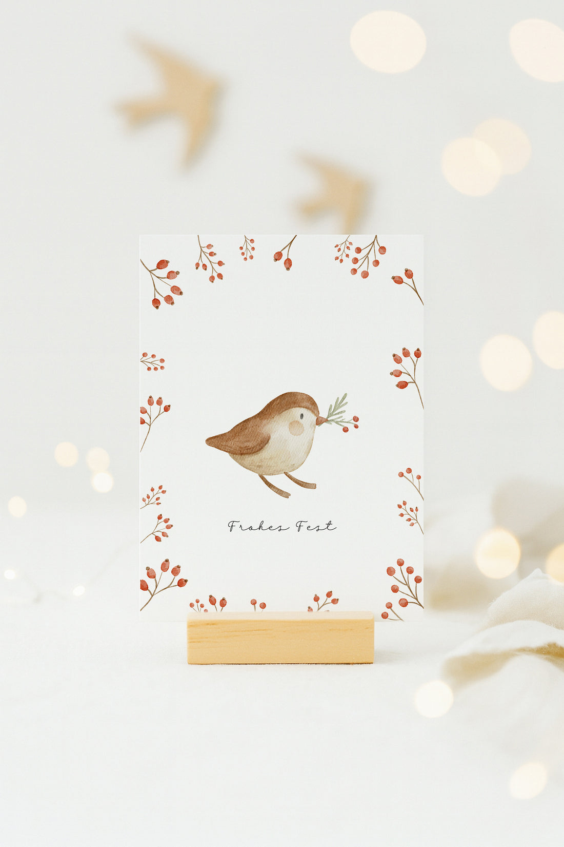 Weihnachtskarten Set Waldtiere / 6 Postkarten