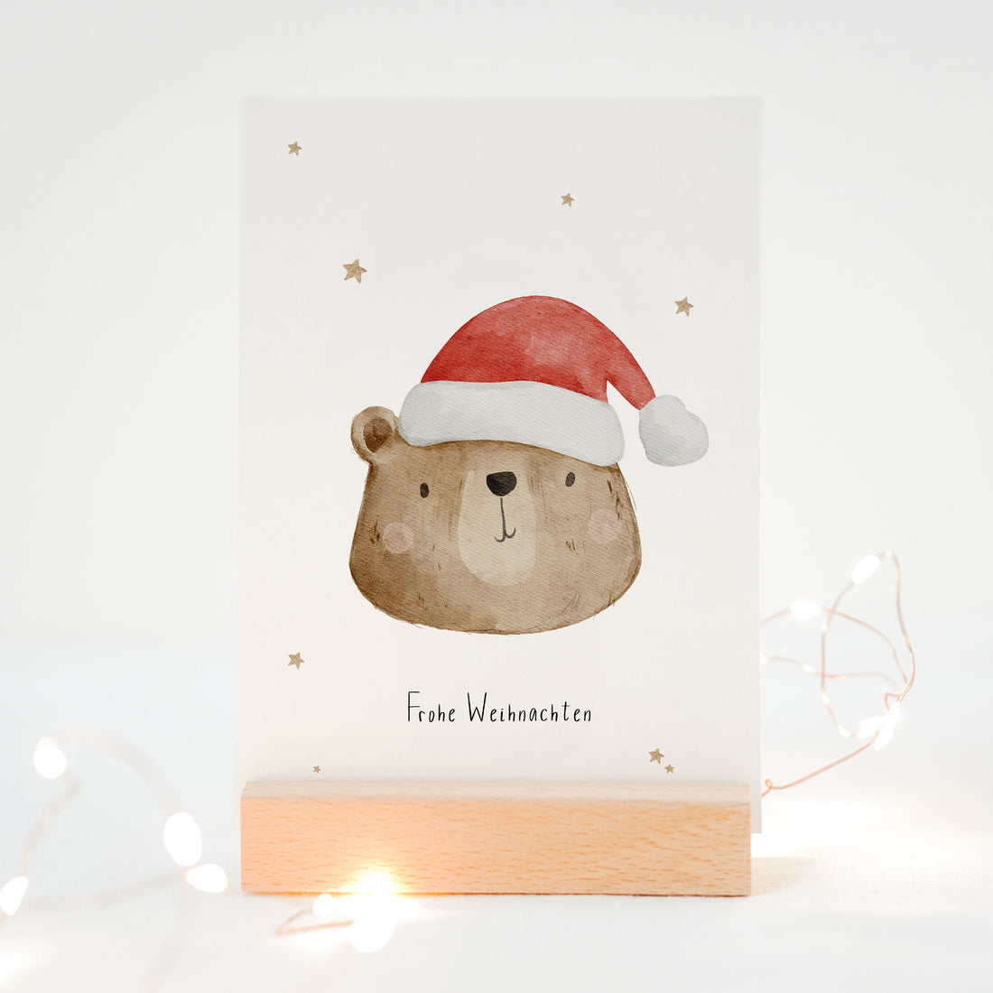 Weihnachtskarte Weihnachtsbär