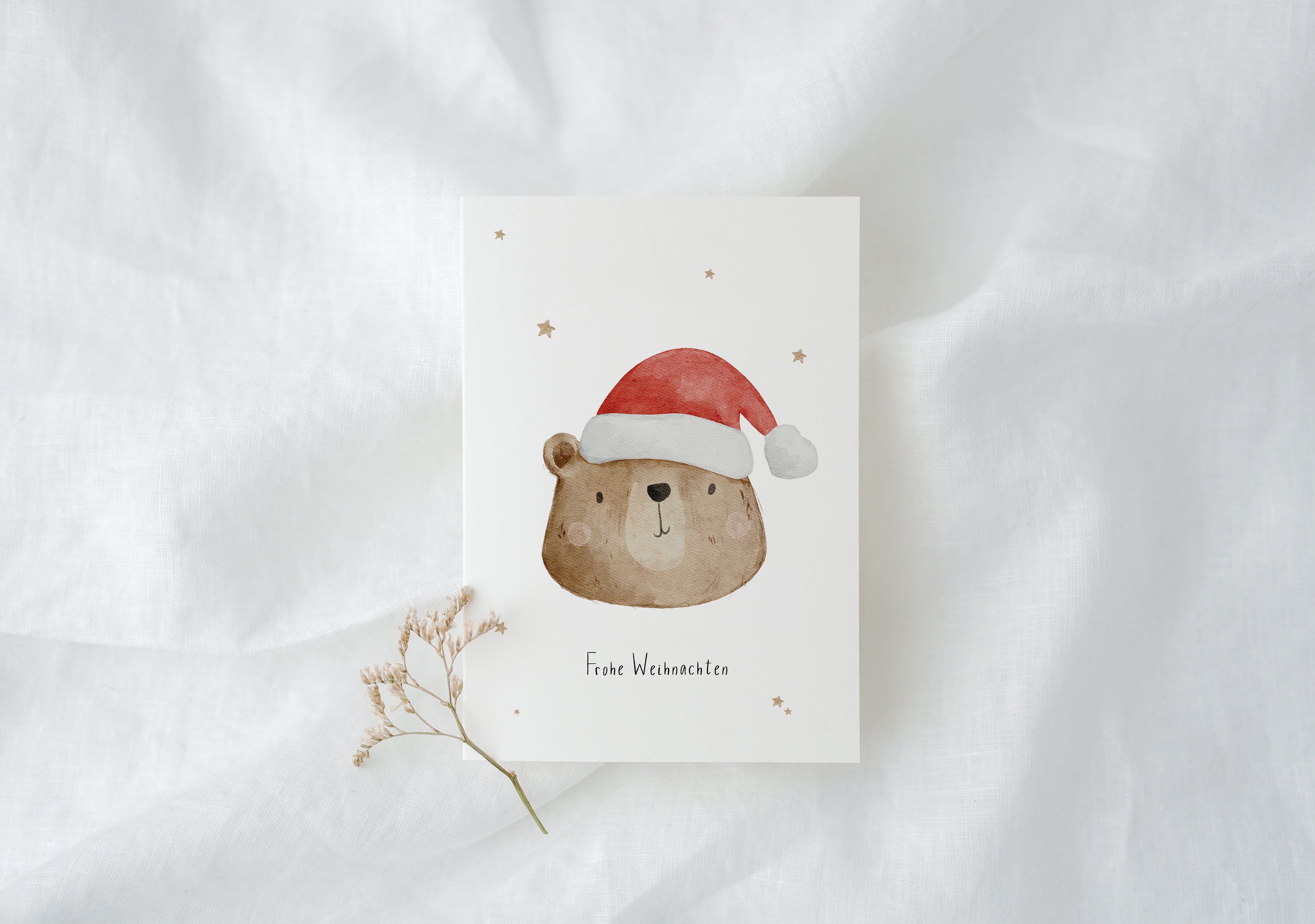 Weihnachtskarte Weihnachtsbär
