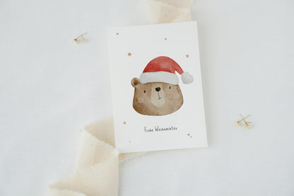 Weihnachtskarte Weihnachtsbär