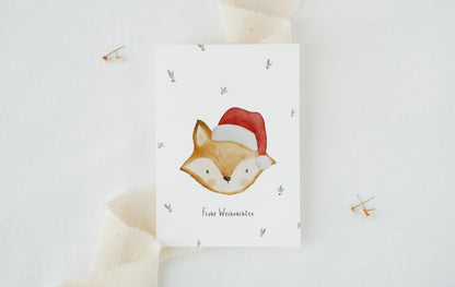 Weihnachtskarte Weihnachtsfuchs