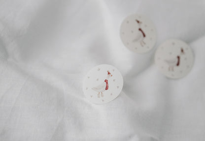 Aufkleber Set Weihnachtsgans