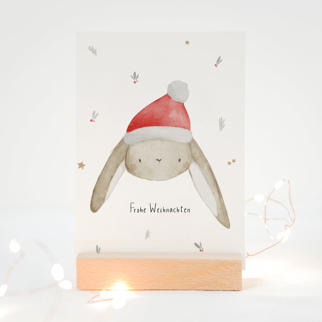 Weihnachtskarte Weihnachtshase