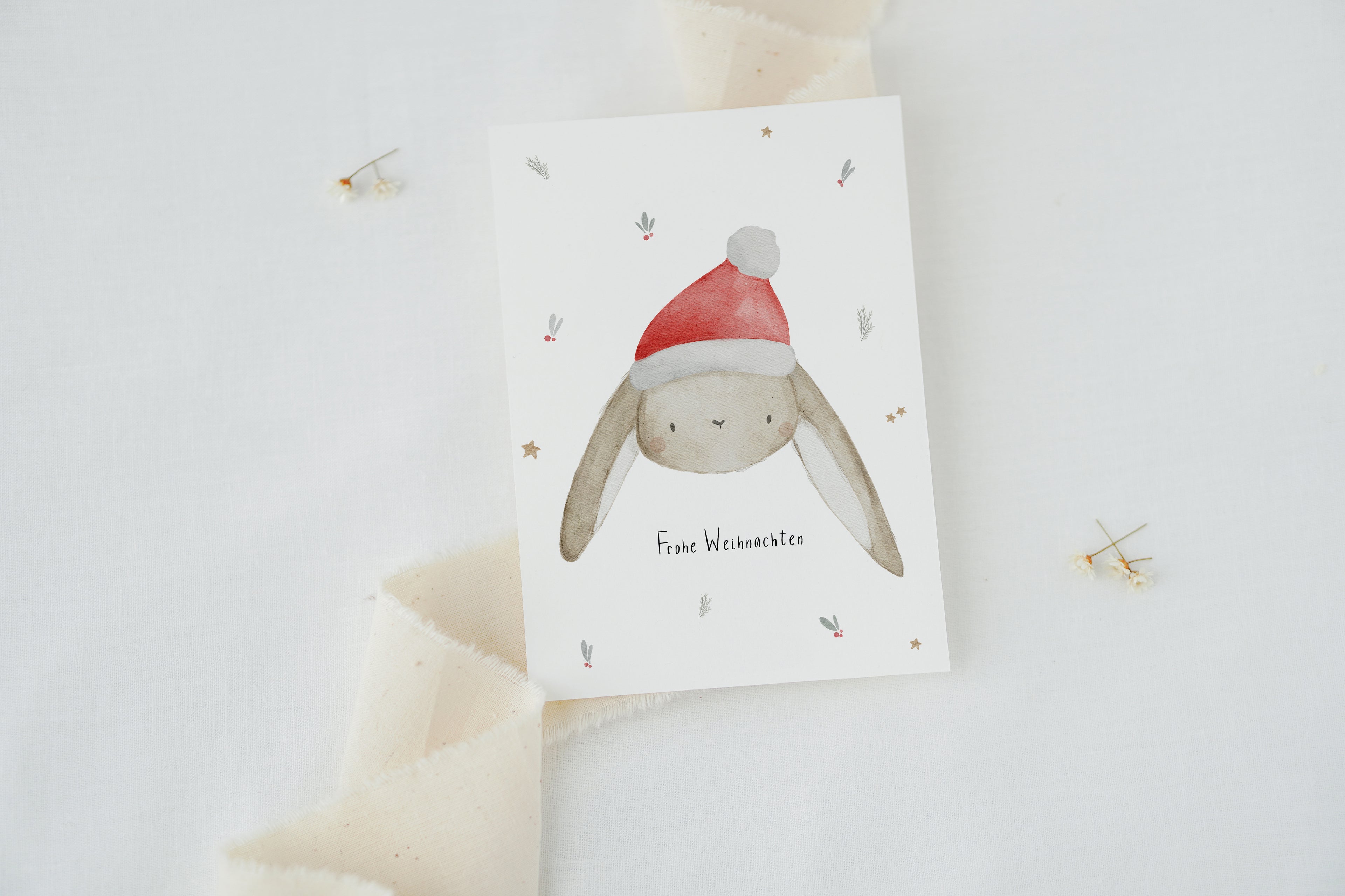 Weihnachtskarte Weihnachtshase