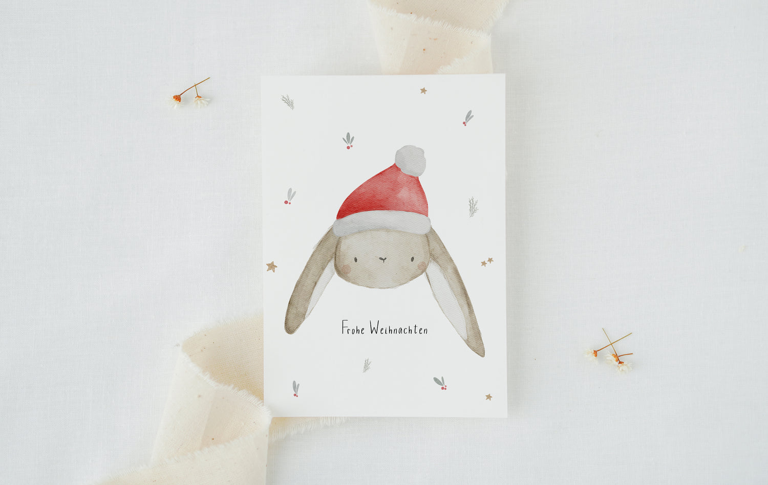 Weihnachtskarte Weihnachtshase