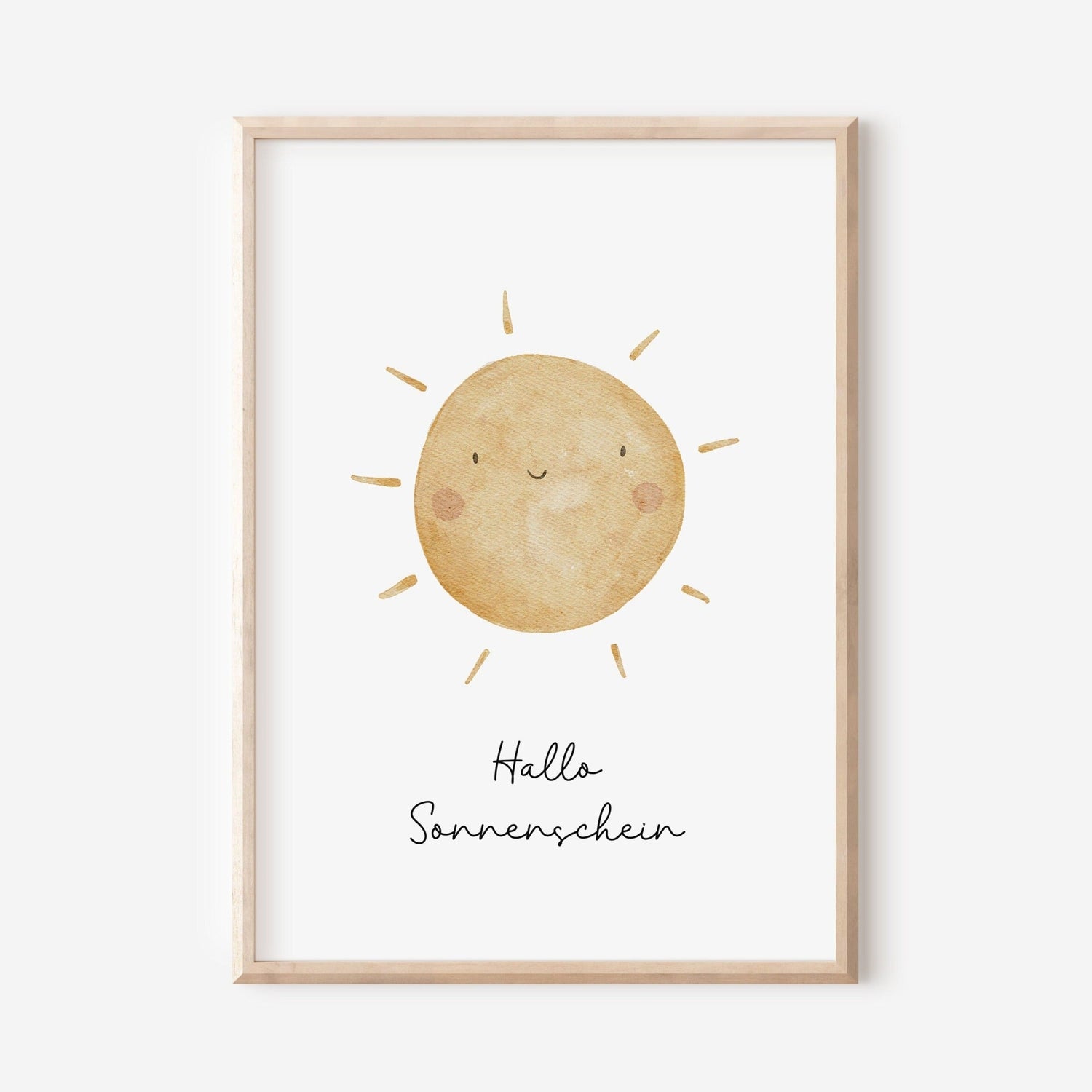 Poster Sonne &quot;Ich bringe Freude in die Welt&quot; / A4 &amp; A3
