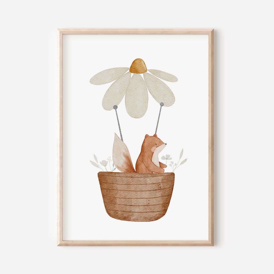 Poster Heißluftballonfuchs Fanny / A4 & A3