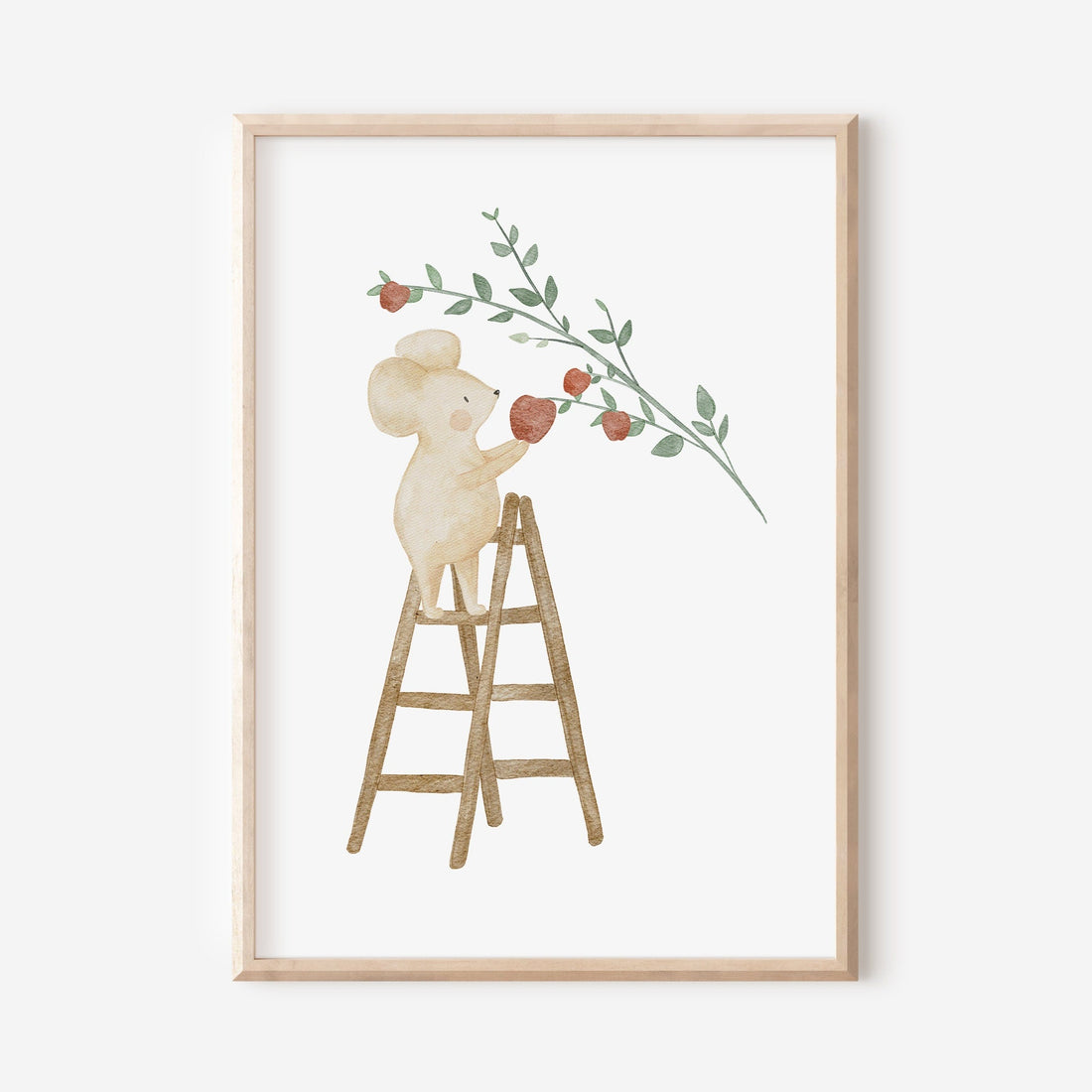 Poster Apfelmaus Mila / A4 &amp; A3