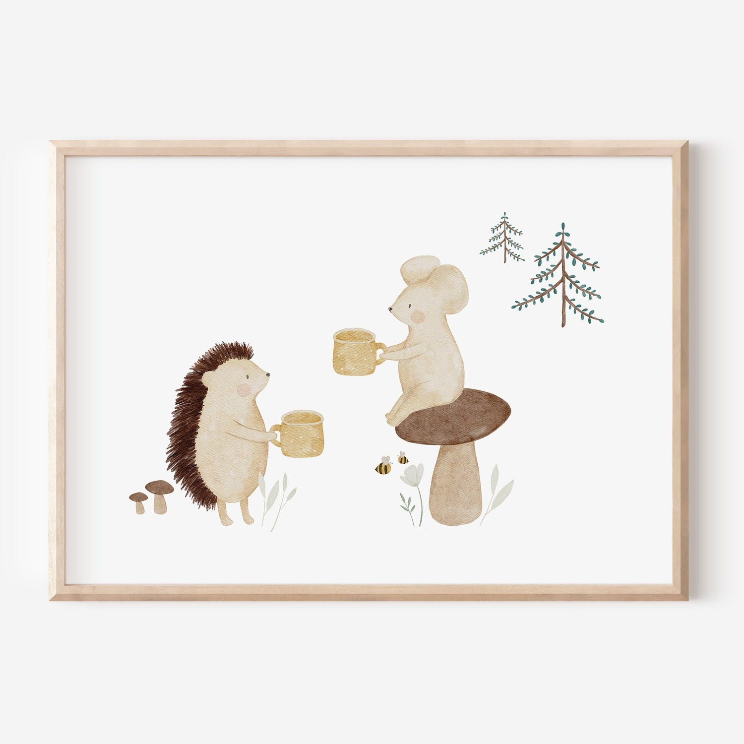 Poster Waldpicknick / A4 &amp; A3
