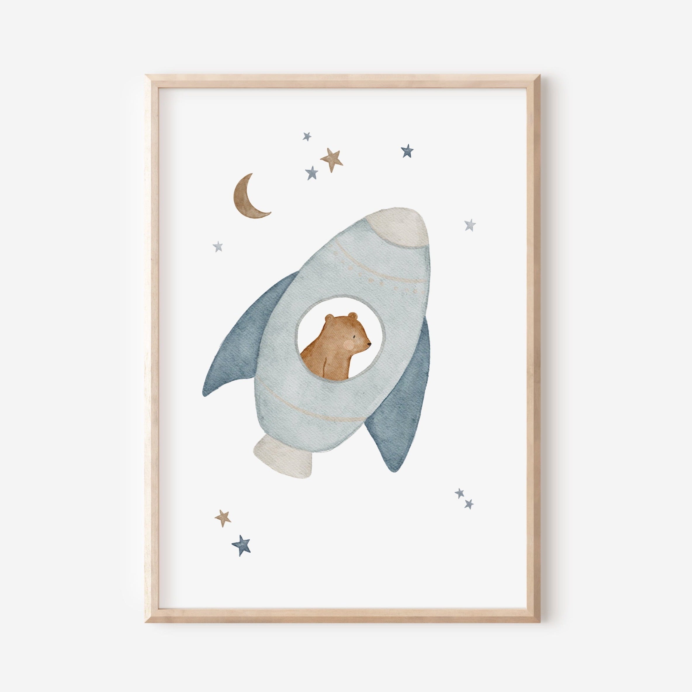 Poster Raketenbär / A4 &amp; A3