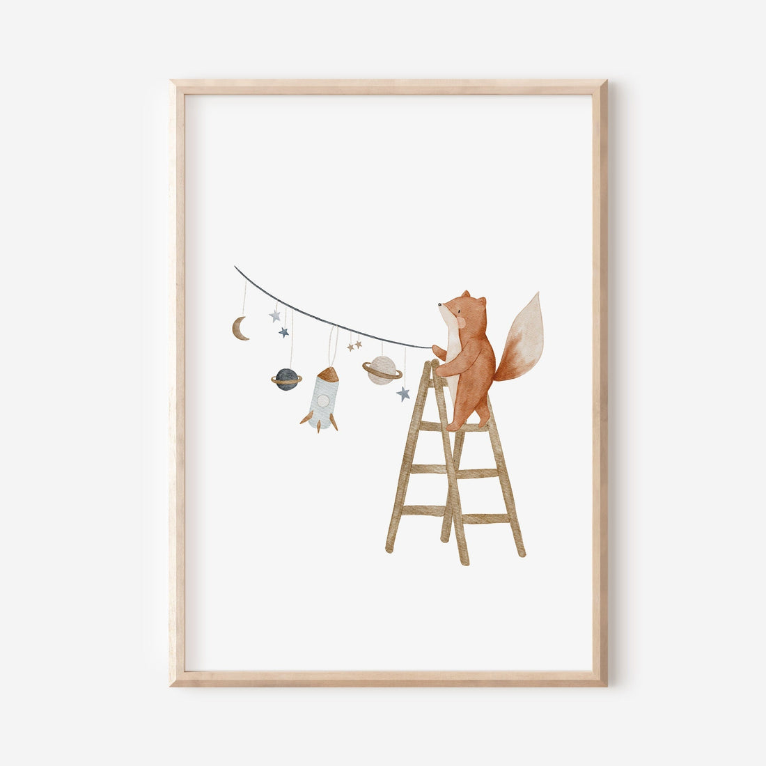 Poster Weltraumfuchs Fanny / A4 &amp; A3
