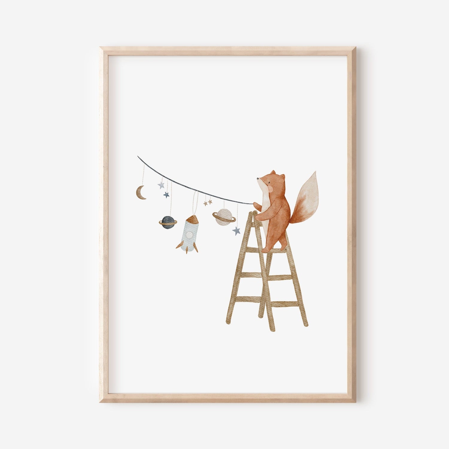 Poster Weltraumfuchs Fanny / A4 &amp; A3