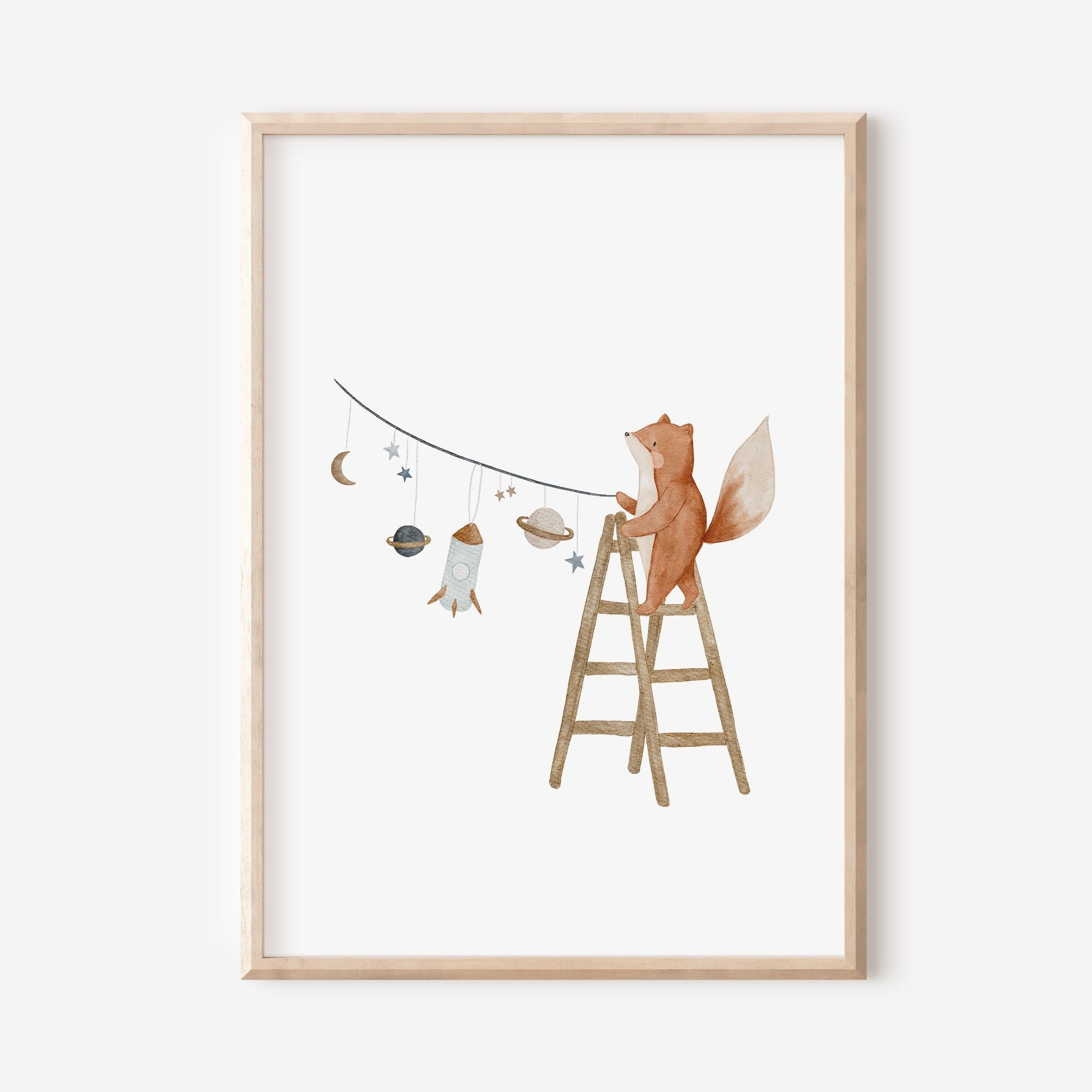 Poster Weltraumfuchs Fanny / A4 &amp; A3