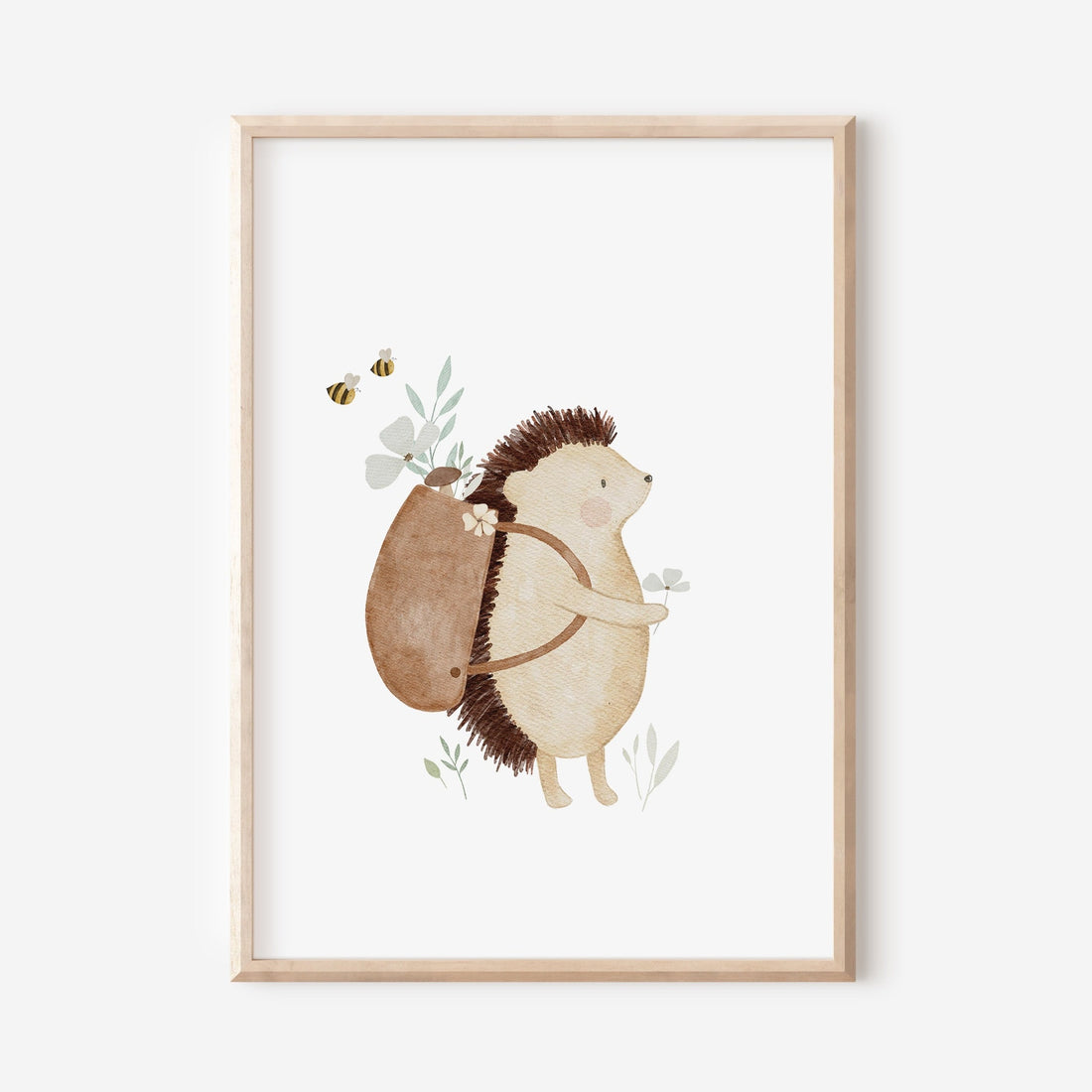 Poster Rucksackigel / A5, A4, A3