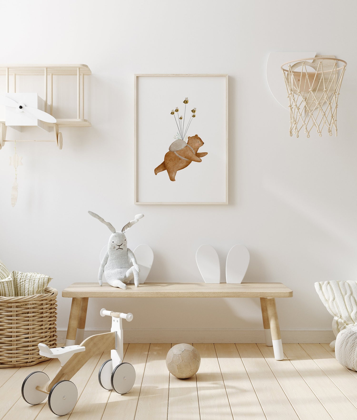 Poster Fallschirmbär Bero / A4 &amp; A3