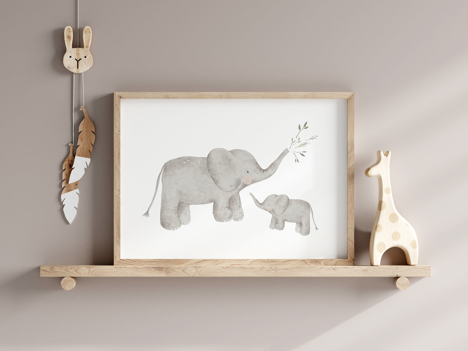 Poster Elefanten / A4 &amp; A3