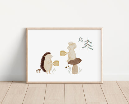 Poster Waldpicknick / A4 &amp; A3