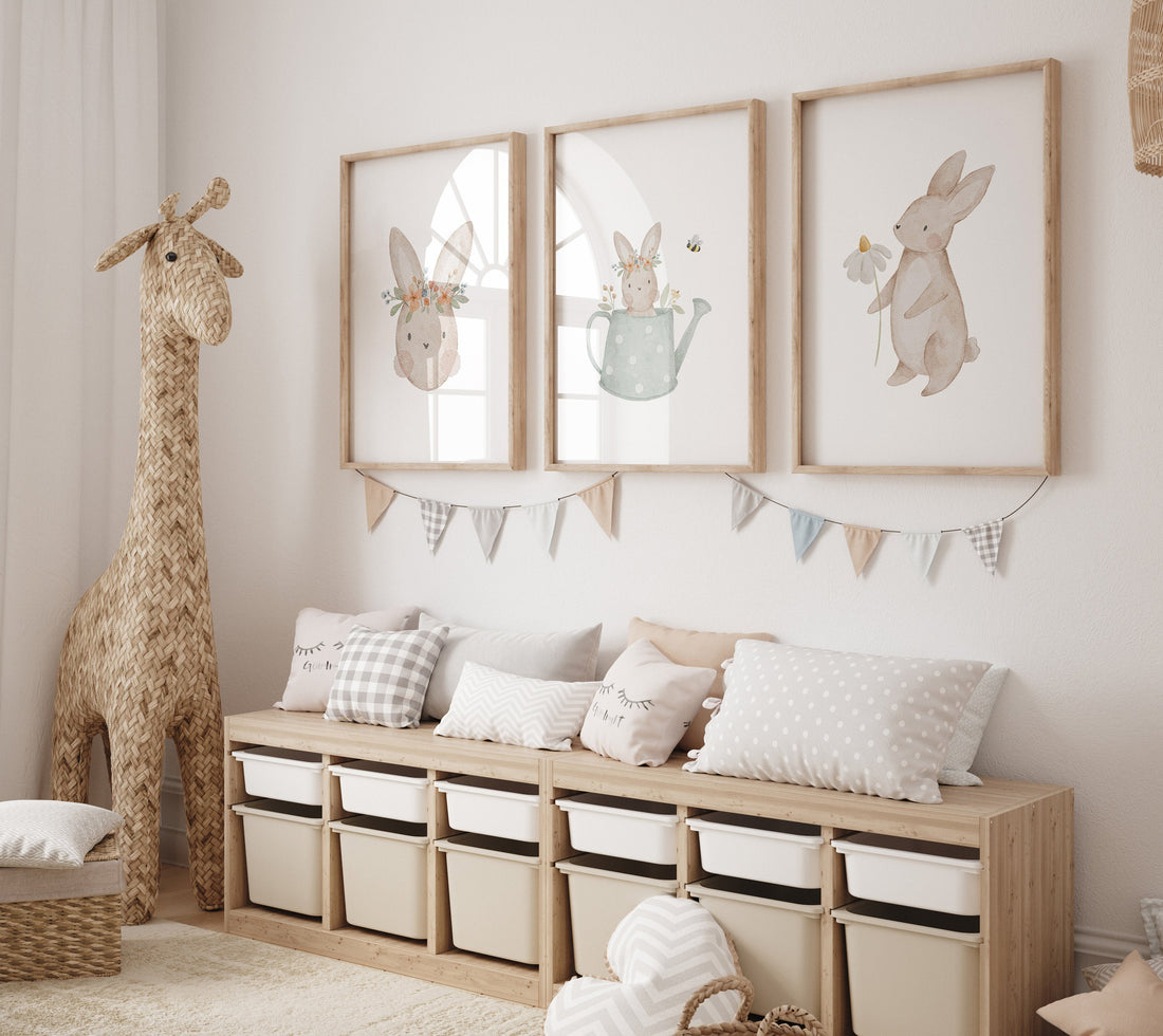Poster Set Blumenhase / A4 &amp; A3