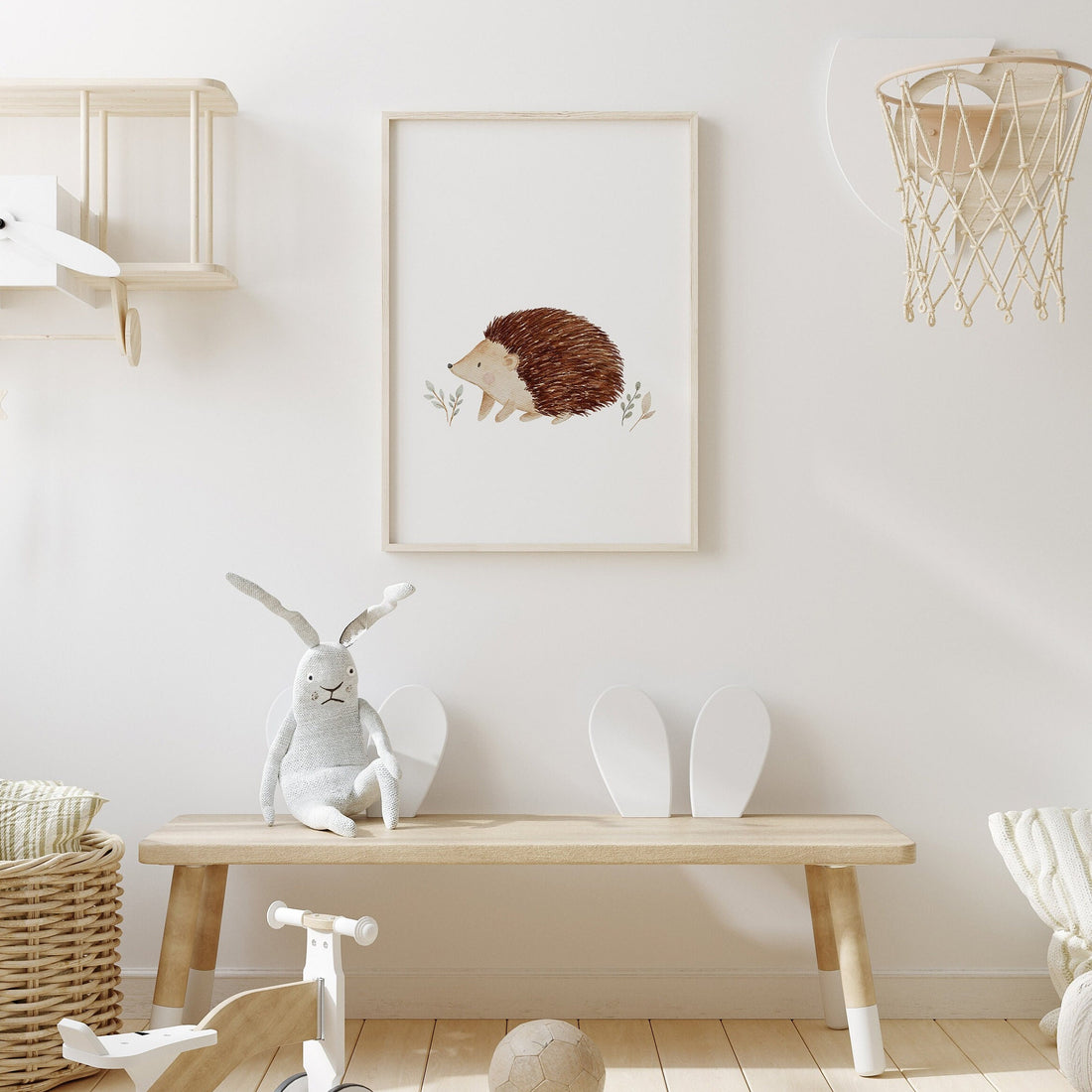 Poster Igel im Wald / A4 &amp; A3