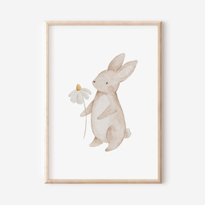 Poster Blumenhase / A4, A3 &amp; A2