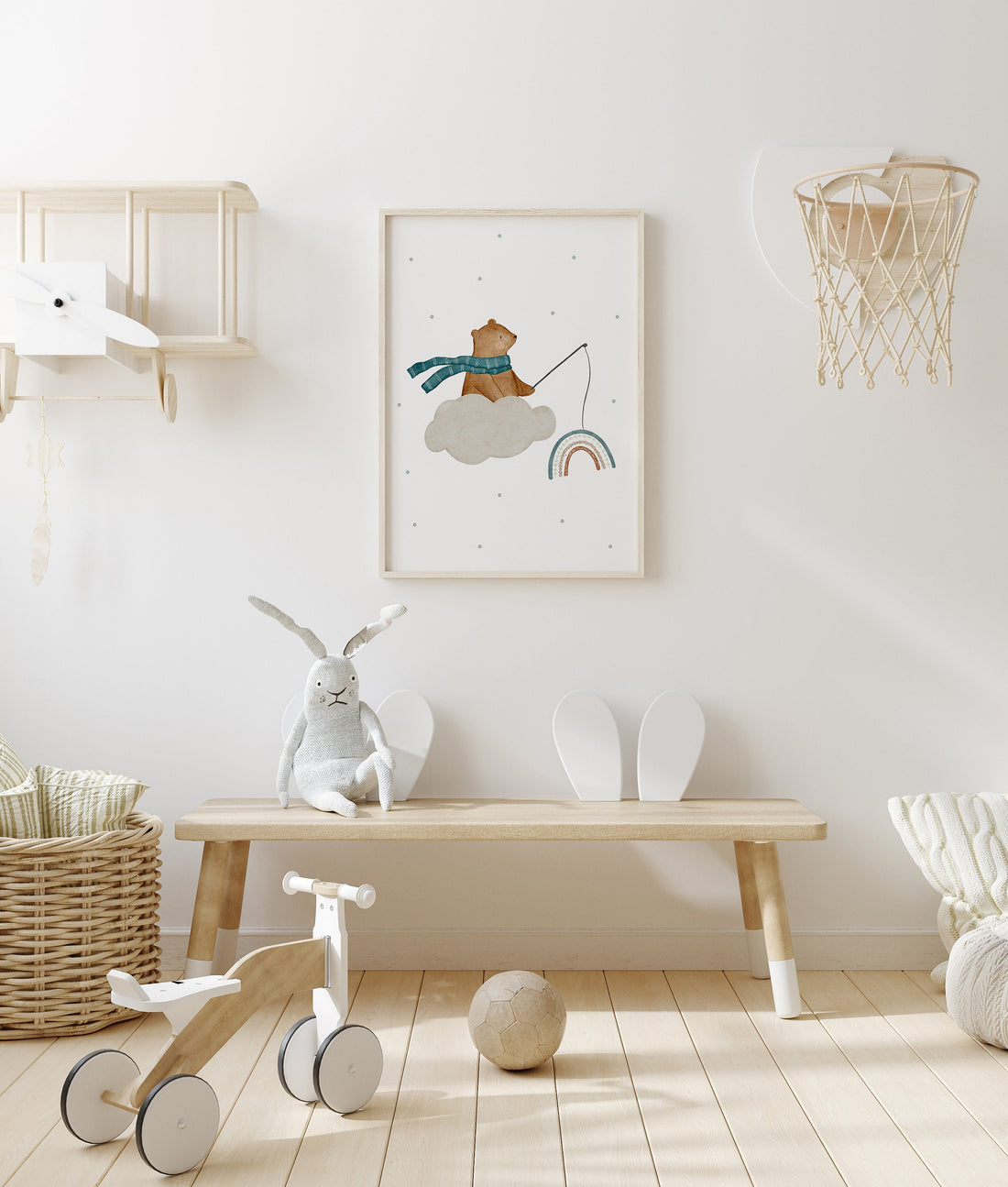 Poster Wolkenbär / A4 &amp; A3