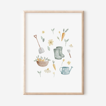 Poster Garten A4 &amp; A3
