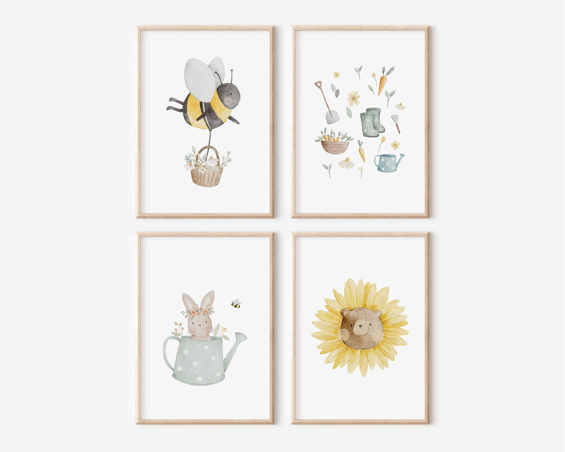 Poster Set Frühling / A4 &amp; A3