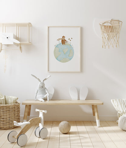Poster Pflanzenbär / A4 &amp; A3