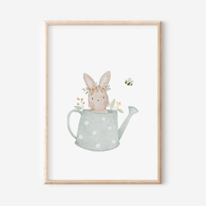 Poster Gießkannenhase A4 &amp; A3