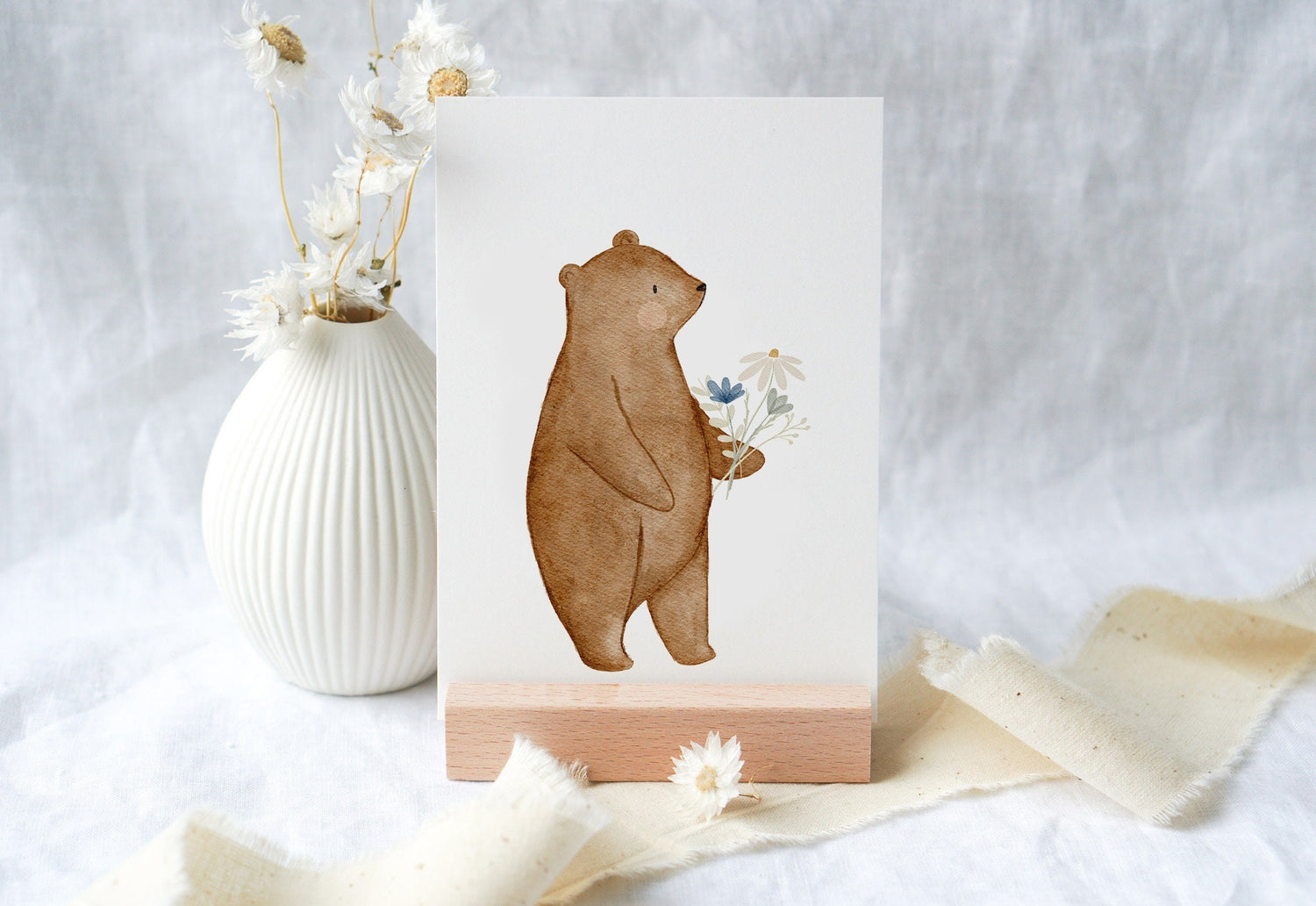 Karte Blumenbär