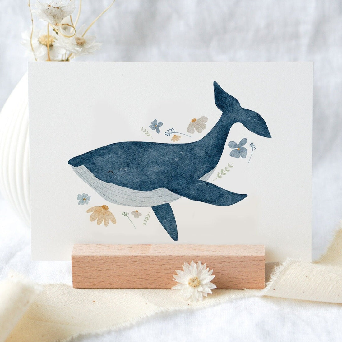 Karte Frühlingsblumenwal