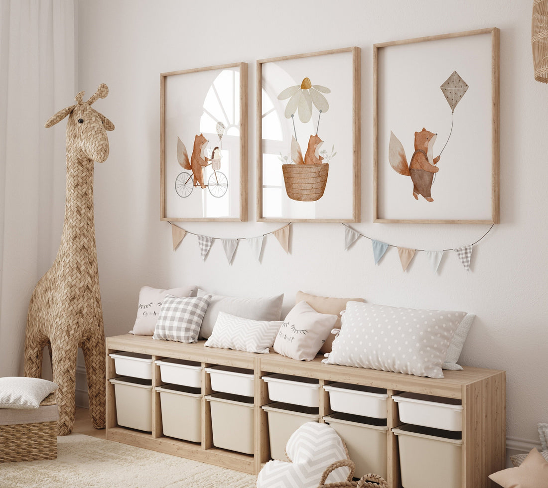 Poster Reisefuchs Fanny / A4 &amp; A3