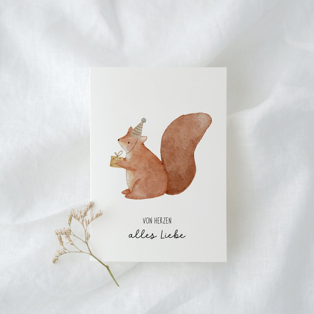 Karte Eichhörnchen Geburtstag