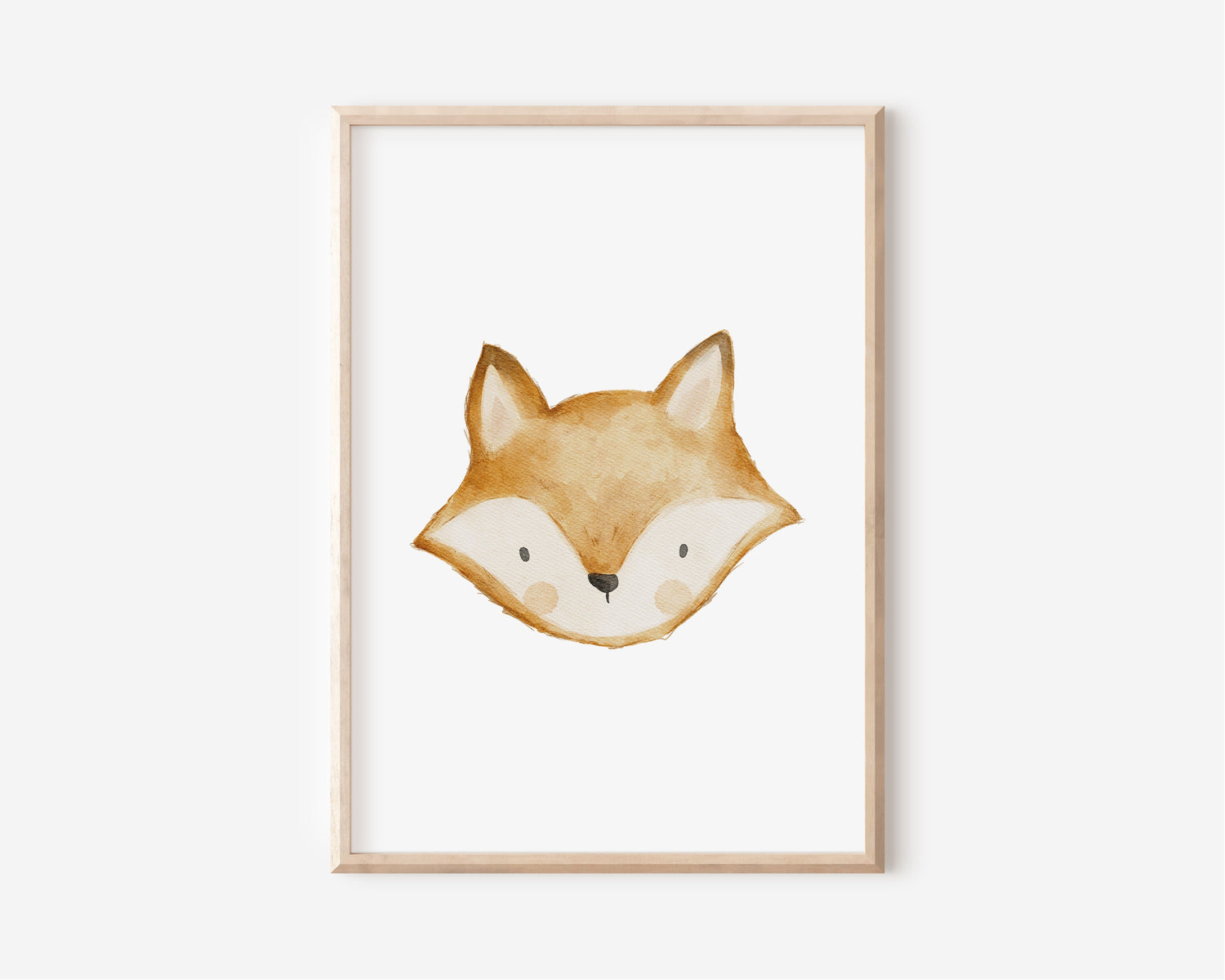 Poster mit Fuchs &quot;Ich glaube an mich&quot; / A4 &amp; A3