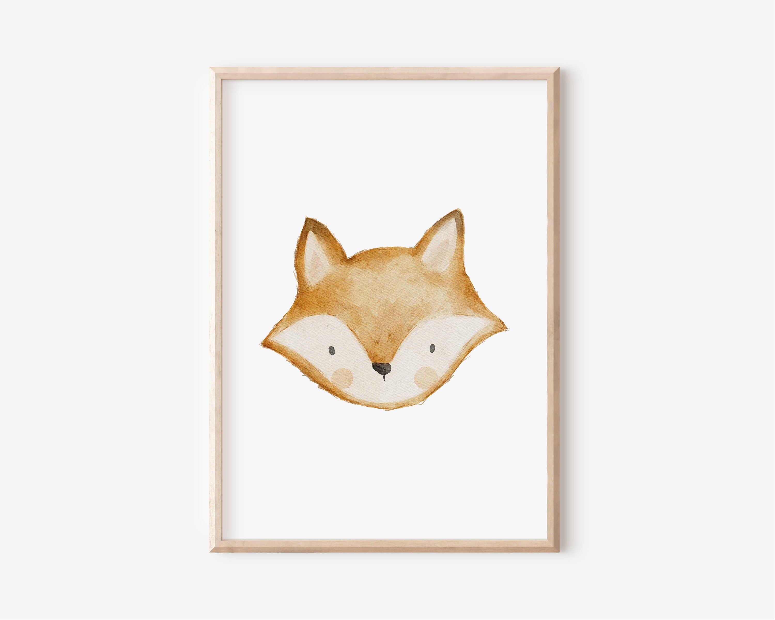 Poster mit Fuchs &quot;Ich glaube an mich&quot; / A4 &amp; A3