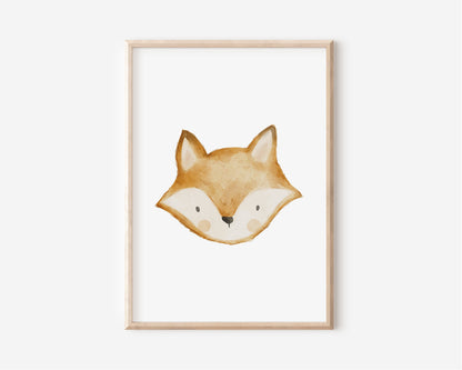Poster mit Fuchs &quot;Ich glaube an mich&quot; / A4 &amp; A3