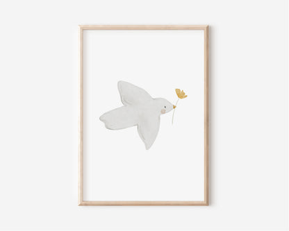 Poster Vogel &quot;Ich kann alles schaffen&quot; / A4 &amp; A3