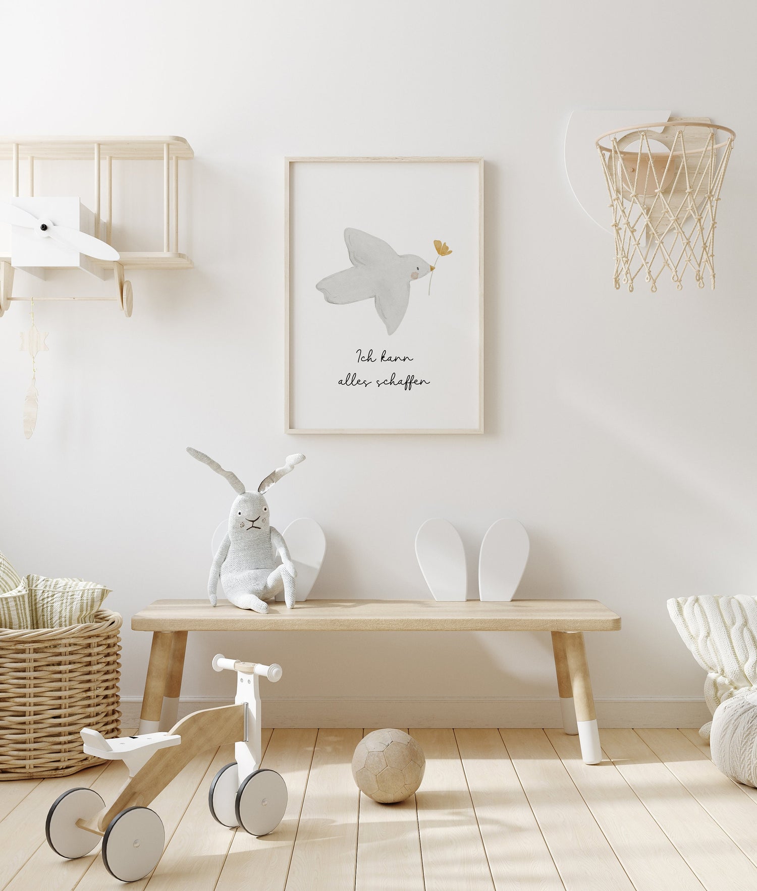 Poster Vogel &quot;Ich kann alles schaffen&quot; / A4 &amp; A3