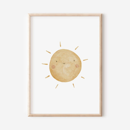 Poster Sonne / A4 &amp; A3