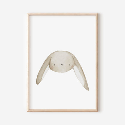 Poster Kinderzimmer Hase / A4 &amp; A3