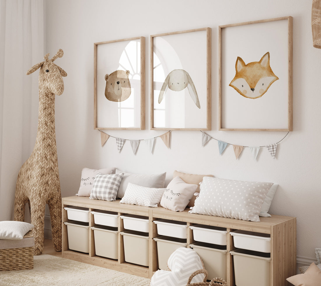Poster Set Waldtiere / A4 &amp; A3