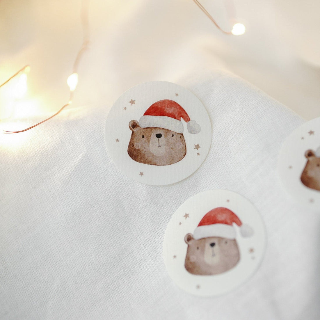 Aufkleber Set Weihnachtsbär