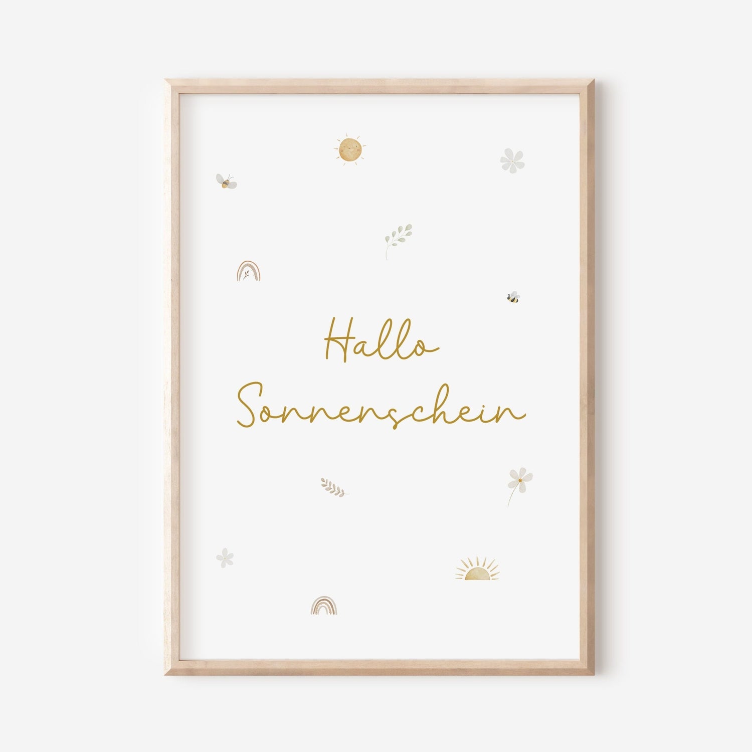 Poster &quot;Hallo Sonnenschein&quot; / A4 &amp; A3